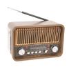 Portable FM AM SW Radio with BT Speaker LED Flashlight Retro Radio for Home Bedroom Living Room Kitchen view 1