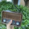 Portable FM AM SW Radio with BT Speaker LED Flashlight Retro Radio for Home Bedroom Living Room Kitchen view 3