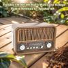 Portable FM AM SW Radio with BT Speaker LED Flashlight Retro Radio for Home Bedroom Living Room Kitchen view 4
