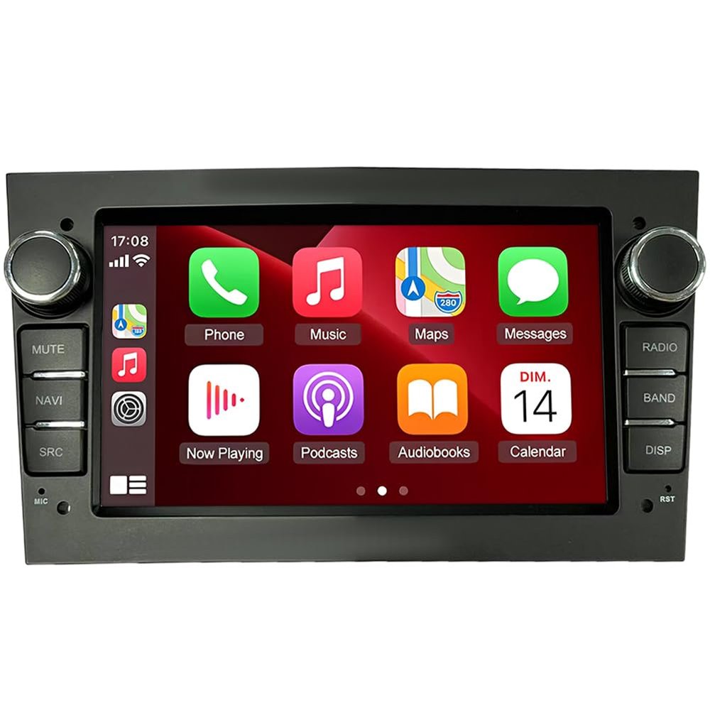 4+64G Android 15 Car Stereo for Vivaro 2005 2006 2007 2008 2009 2010 Radio Wireless Carplay Android Auto, 7IN IPS Touch Screen 5G WiFi/GPS Navi/FM RDS/EQ/Audio/Camera/MIC