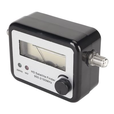 FAUOSWUK Digital Satellite Signal Meter, Mini Portable Satellite Finder with LNB to REC Connector and dB Level Control, for Camping and TV Antenna Signal Tuning