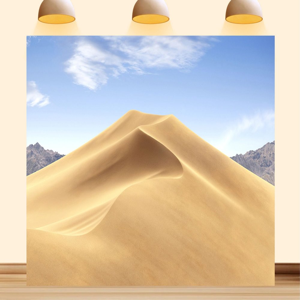 10X7ft Fabric Desert Backdrop with Engaging Desert Display Wild West Sand Dunes Background for Western Cowboy Election Night Party Decorations Hiking Camping Photo Booth Props