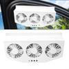 Car Exhaust Fan for Vehicle Cooling - USB and Solar Powered Air Circulation Ventilation Fan with 2.4V Motor, Black ABS Compact for Cars Trucks Vans SUVs RVs(USB) view 2