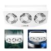 Car Exhaust Fan for Vehicle Cooling - USB and Solar Powered Air Circulation Ventilation Fan with 2.4V Motor, Black ABS Compact for Cars Trucks Vans SUVs RVs(USB) view 3