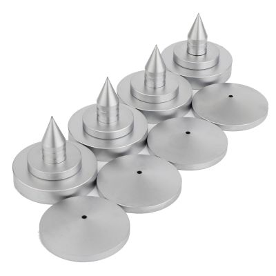 4Pcs Speakers Spikes Floor Protectors Adjustable Shockproof Speakers Isolation Stand Feet for Amplifiers Subwoofer Brass Sound Isolation Feet