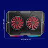 11-18 Inch Portable Laptop Cooler Notebook Cooling Base USB Powered with 2 Quiet Fans for Most Notebooks Laptop Cooler Cooling Pad view 2