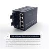 10/100M 20KM 2 Fiber Optic Ports 4 RJ45 Port Media Converter 1310nm/1550nm&1310nm Single Mode SC Optical Transceiver(1 pcs Duplex 2F-4E) view 4