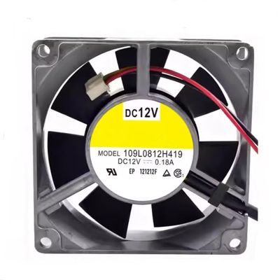 109L0812H419 DC 12V 0.18A 80x80x25mm 3-Wire Cooling Fan