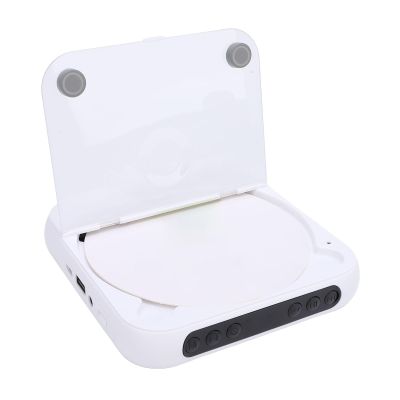 EIMSOAH Portable CD Player, BT 5.3 USB Rechargeable 2000mAh, HiFi Speakers and Headphones, for Home Car Supports CD R RW MP3 WMA (White)