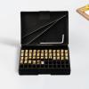 120pcs 2x4x15mm Hot Stamp Copper Letters for Manual Date Stamper, Thermal Ribbon Printing Font Compatible with HP-241 and DY-8, Batch Number Stamping Set view 2