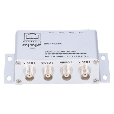 Kadimendium 4 Channel Video Balun CCTV Transceiver with Excellent AntiInterference Ability for High Definition Video Surveillance