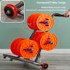 4/6 Reel Wire Spool Rack with Wheel,Cable Dispenser with Storage Tray,Electrical Wire Spool Holder Cart,for Electrical Wire Pullers view 4