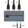 4K@60fs HDMI Audio Splitter HDMI2.0 Audio Decoder Audio Extractor HDMI 1 in 2 Out HDMI 1 * 2 HDCP2.2 (SPDIF+ 3.5mm Jack) view 2