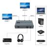 4K@60fs HDMI Audio Splitter HDMI2.0 Audio Decoder Audio Extractor HDMI 1 in 2 Out HDMI 1 * 2 HDCP2.2 (SPDIF+ 3.5mm Jack) view 3