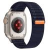 CTOINV Nylon Loop Strap for Watch Band Ultra 2 49mm 10 46mm 42mm 9 8 7 45mm 41mm Wave Bracelet for Series 6 SE 5 4 40 44mm(Navy blue,42-44-45-49-S10-46mm) view 1