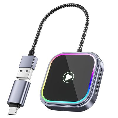 Car Wireless CarPlay Adapter for SEAT Ibiza 2016-2018 2019 2020 2021 2022 2023 2024 2025 2026, Stable Connection Wireless Car Play Adapter Plug and Play Accessories
