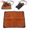 BAFOVY Camera Wrap Cloth DSLR Lens Flash Cloth Protect Cover Easy to Use & Carry Foldable Flannel Blanket for DSLR Lens Flash Protect Cover with Brown Flannel for General Camera (Large) view 2