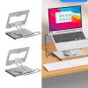 10 in 1 Laptop Expansion Adapter with 3 USB3.0 Port 4K60Hz Output Slip Holder Stand Enhances Stability Docking Station view 2