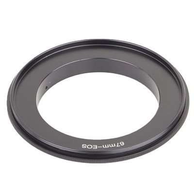 55mm 58mm 62mm 67mm 72mm Lens Macro Reverse Adapter Ring for EOS EF DSLR Camera Converts Standard Lens to Macro, (67mm-EF)