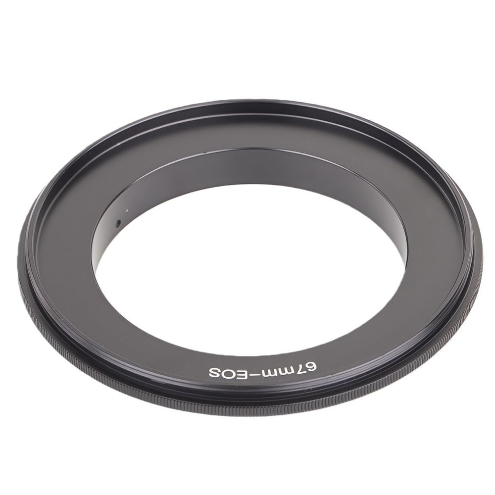 55mm 58mm 62mm 67mm 72mm Lens Macro Reverse Adapter Ring for EOS EF DSLR Camera Converts Standard Lens to Macro, (67mm-EF)