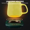Cup Warmer, 3-Level Mug Heater Waterproof Cordless USB Electric Mug Warmer for Coffee, Tea, Milk, Water, White view 4