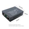 1PCS Pair 10/100 Fiber Optic Media Converter HTB-3100 Singlemode Simplex Transceiver Single SC 20KM 1310/1550nm(EU Plug) view 4