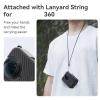 360 Camera Silicone Case Shock Anti Cover Lens Protector Easy Access Ports and Quick Release Adapter view 2