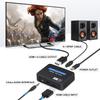 4K@60Hz HDMI Audio Extractor, HDMI to HDMI + Optical Toslink SPDIF + 3.5mm Audio Jack Out Splitter Converter Adapter for PS5 Soundbar Blu-Ray view 2