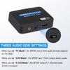 4K@60Hz HDMI Audio Extractor, HDMI to HDMI + Optical Toslink SPDIF + 3.5mm Audio Jack Out Splitter Converter Adapter for PS5 Soundbar Blu-Ray view 4