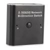 1000 Mbps Network Switch, 2 in 1 Out or 1 in 2 Out Bidirectional RJ45 Network Splitter, High Speed 2.5G 5G Ethernet Switcher with Aluminum Alloy Housing, Plug and Play for Home Off view 3