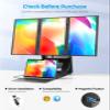 15.6" Quad Laptop Screen Extender,FHD 1080P Double Portable Monitor with 30" Combined Display(Landscape/Portrait),One-Cable Connection and Driver Required,Compatible with Wins & Mac(M1/M2/ M3/M4/M5) view 2