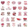 100PCS Valentine Bookish Stickers,Waterproof Vinyl Book Stickers for Water Bottles Laptop view 3