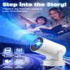 Fake Window Projector  Window Scene Projector, Mini Projector with Wifi and Bluetooth, 4k Projector, Auto Keystone, Low Latency & 180 Rotation Projector for Bedroom view 2