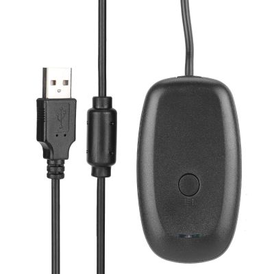 GEERYZHE USB Gaming Receiver, Wireless Controller Adapter for Xbox 360 with CD ROM Driver, Plug and Play for PC Laptop Computer