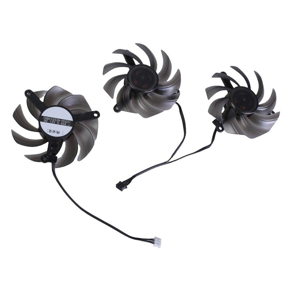 3Pcs 80mm Graphics Card Cooling VGA Fan TH8015S2H-PCC01 4Pin 12V Coolers Fan for RTX3060Ti 3070 3070Ti 3080 3080Ti