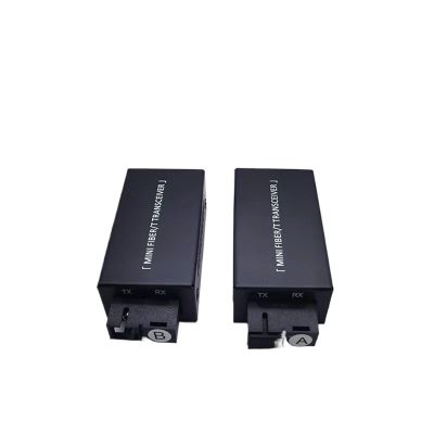 1Pair Gigabit 100/1000M A/B SC Ethernet Fiber Switch Media Converter Rj45 Optic Transceiver 20KM fibra with Power Supply(Without Power Supply)