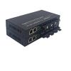 Gigabit Fiber Optical Media Converter 100/1000M 20KM 4 Fiber Port 2 RJ45 Singlemode Single Transceiver Duplex/Simplex(1 pcs Duplex 4F-2E) view 2