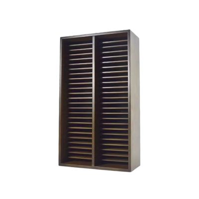 Jingzai202405 CD Holder Double Decker CD Storage Rack Vertical Wooden Albums Display Shelf