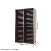 Jingzai202405 CD Holder Double Decker CD Storage Rack Vertical Wooden Albums Display Shelf view 2