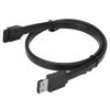 Kadimendium ESATA to Male to Male Shielded Connection Cable 19.7" Extender, Fast Data Transmission for External Hard Drive, Compatible with Devices (50cm) view 1
