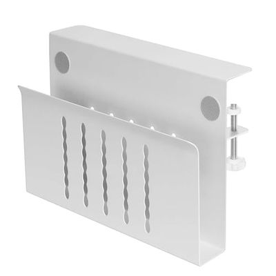 YWLUUOO Versatility Aluminum Laptop Ergonomically Desk Side Mount Under Mount with Cooling Hole Steel Hanging Storage