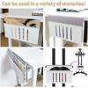 YWLUUOO Versatility Aluminum Laptop Ergonomically Desk Side Mount Under Mount with Cooling Hole Steel Hanging Storage view 2