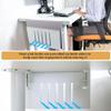 YWLUUOO Versatility Aluminum Laptop Ergonomically Desk Side Mount Under Mount with Cooling Hole Steel Hanging Storage view 4