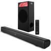 Pyle Sound Bar for Smart TV, Wave Base Bluetooth Tabletop Speaker System, Remote Control, AUX, Optical, USB, HDMI ARC, Coaxial Inputs, Full-Range Audio, 34.84 x 3.39 x 2.20 view 1