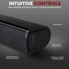 Pyle Sound Bar for Smart TV, Wave Base Bluetooth Tabletop Speaker System, Remote Control, AUX, Optical, USB, HDMI ARC, Coaxial Inputs, Full-Range Audio, 34.84 x 3.39 x 2.20 view 2