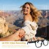 AI Smart Glasses with Camera, 4K POV Video Recording, Real-Time Translation in 140+ Languages, Voice Assistant, Object Recognition, Photochromic Lenses, Bluetooth/WiFi for Travel, Work, Vlogging view 2