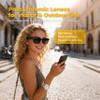 AI Smart Glasses with Camera, 4K POV Video Recording, Real-Time Translation in 140+ Languages, Voice Assistant, Object Recognition, Photochromic Lenses, Bluetooth/WiFi for Travel, Work, Vlogging view 4