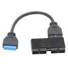 19Pin USB 3.0 Adapter Connector 1 USB Female to 2 Male Converter Hub with Chip and Modular Cable Design view 3
