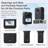 360 Camera Silicone Case Shock Anti Cover Lens Protector Easy Access Ports and Quick Release Adapter view 3