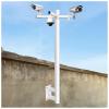 Surveillance Camera Bracket and Post for PTZ Dome Cameras, Security Camera Rack Wall Mounted, Surveillance Camera Pole 1.64ft - 9.84ft Tall, Galvanized Steel Pipe(Bracket D,4.92feet/59 H) view 1